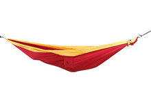 Ticket to the Moon - Amaca originale Ticket to the Moon + borsa Express + gancio a S 320 x 200 cm, amaca per due, Burgundy/Dark Yellow