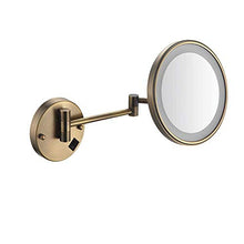 Specchio per Il Trucco, con luci a LED e ingrandimento Specchio per Il Trucco Illuminato con Ricarica USB 3X con ingrandimento Regolabile