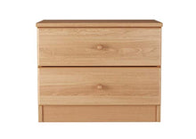 Erst-Holz Comodino a 2 cassetti in Faggio massello 90.20-K38
