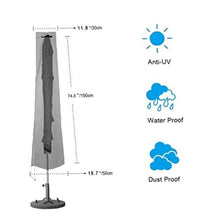 Ombrellone copertura antipolvere impermeabile Ombrello Rod sbalzo di protezione del tessuto di Oxford per il giardino del patio all'aperto Garden Tools