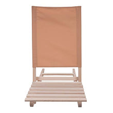 Sedia a sdraio regolabile da giardino, ideale per balconi, in legno, pieghevole, con braccioli, da giardino, sedia a sdraio sul balcone, in legno naturale