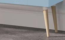 Randalsa Mobili LAGOM 120 cm | Blu Chiaro Opaco | Mobili 120 x 60 x 45 cm + Bacino in Ceramica + Piedi