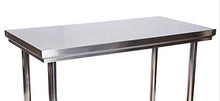 Wiltec Tavolo di Lavoro in Acciaio Inox 100 x 60 x 85 cm Tavolo da Giardino