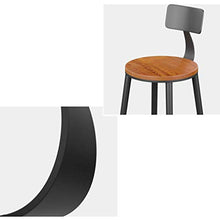 LLT Pratico Sgabello da bar retro presidenza di stile industriale Sgabello Alto Mobili Cucina - legno massiccio/Pu spugna Back (71X46X46Cm),1#