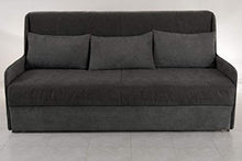 Ponti Divani Divano Letto a Castello con Tre postazioni Letto - Letto a Castello Tris - meccanismo Italiano - Produzione Made in Italy Colore Grigio Scuro