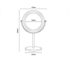 ADSE Specchio per Trucco da toeletta con 1x / 5X, Specchio ingranditore Girevole a 360 °, Specchio da Bagno con Stile Simile al Cristallo