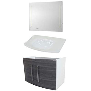 Set di mobili da bagno FACKELMANN Lugano Mobiletto da Bagno/lavabo/specchio