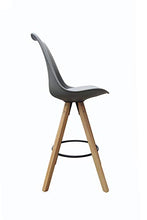 Homexperts Barhocker 2-er Set Inka Ideal für Ihren Wohn-und Essbereich Set di 2 sedie da Bar, Grigio, B 48.5, H 108.5, T 55 cm