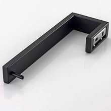 Melairy Portasciugamani con foratura, asta portasciugamani bagno in acciaio inox 304, porta asciugamani per ospiti, da bagno, da parete per bagno Nero