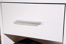 Inter Link Comodino Pino Massello Verniciato, Bianco