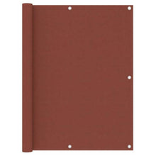 vidaXL Paravento da Balcone Terracotta 120x500 cm Tessuto Oxford