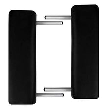 Portatile professionale pieghevole lettino da massaggio,Lettino da massaggio con struttura in alluminio, pieghevole 2 zone nero