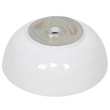 Dioche Lavandino rotondo bianco moderno elegante in ceramica lavabo da appoggio per lavabo bagno 44 x 16,5 cm