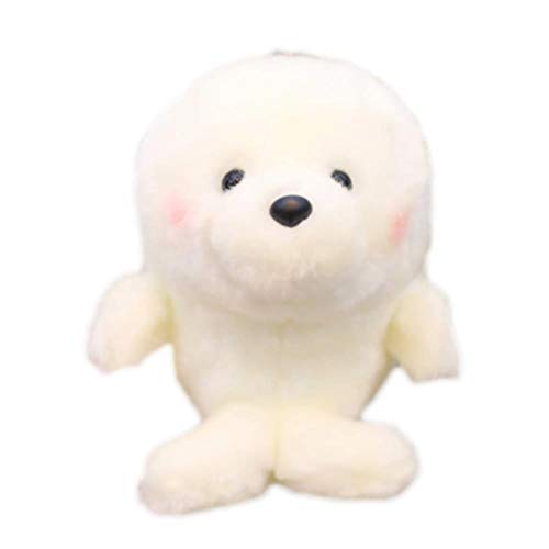 JUNGEN Bambole di Peluche Orsacchiotto di Peluche Bianca Foca Cuscino Peluche Animale Schienale Divano Letto Decorativo