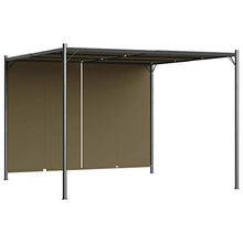 vidaXL Gazebo da Giardino con Tetto Retrattile 3x3 m Talpa 180 g/m²