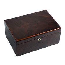 Minmin Cigar Box Legno di Cedro umidificatore a doppio strato design Grana del legno Piano vernice grande capacità alcoholized Cigar Cabinet, 345x155x235mm accessori del sigaro