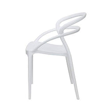 Totò Piccinni Sedie New Infinity in Polipropilene Moderne Design Impilabile (Bianco, 4 Pz)