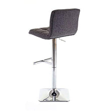 Mendler Set 2X sgabelli Lounge Kavala Tessuto Base cromata Grigio
