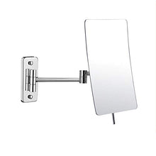 MTXJ Specchio Ingranditore da Parete X3 e Specchio Piatto, Girevole 360 °, Allungabile e Finitura Cromata per Bagno, Spa, Hotel Specchietto da Trucco
