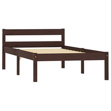 SKM Giroletto Marrone Scuro in Legno Massello di Pino 90x200 cm (12.92kg)