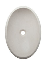 Yuchengstone Grande lavabo in pietra arenaria, forma ovale, colore: beige, parete esterna con belle strutture grezze, pezzo unico, dimensioni 50 cm, larghezza 34,6 cm, altezza 12,5 cm, peso ca. 11 kg