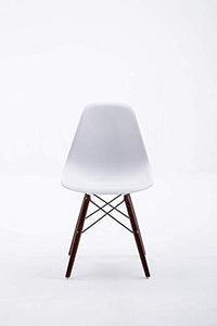 SWEETHOME Set di 4 sedie da pranzo tavolo tavolo in legno spray per soggiorno, ufficio, caffè (bianco)