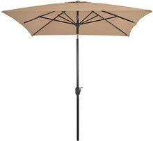 SHANCL Ombrellone Outdoor Proteggere Giardino Ombrellone con palo in Metallo da 300 * 200cm Taupe Giardino Ombrellone Ombra