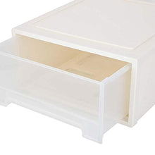 Contenitori impilabili,Scatole di immagazzinaggio del Guardaroba dell'organizzatore del cassetto di plastica,Cesto portaoggetti Make-up Organizzatore Trasparente Multi-Cassetto,42.3 x 45.5 x 20.5cm