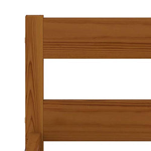 BIGTO - Struttura letto con 2 cassetti in legno di pino massello, mobili per camera da letto, 100 x 200 cm, colore: Marrone miele