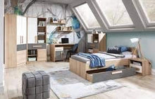 Mobili camera da letto due armadio ad angolo con specchio,Beige