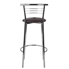 Generico 2 Sgabelli Bar Metallo Inox con Schienale di Alta qualità Colore Marrone Cioccolato Amulet per Cucina Camera da Pranzo Bar