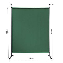 QUICK STAR Paravento da Giardino 150 x 190 cm Divisorio in Tessuto Balcone Protezione della Privacy Verde