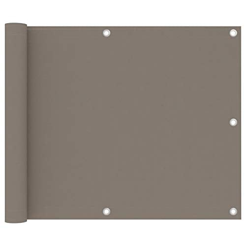 vidaXL Paravento da Balcone Talpa 75x600 cm Tessuto Oxford