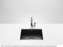 Dornbracht 38500002 - Lavabo da cucina in acciaio smaltato, colore: nero opaco