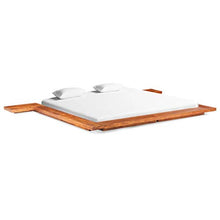 SKM Giroletto Futon Giapponese in Legno Massello Acacia 200x200 cm