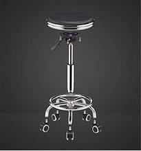 Tuqia Furniture Rolling Bar Sgabello in pelle PU regolabile Altezza Disegno Sgabello Ufficio Cafe Bellezza Studio Barbiere Scrivania Tavolo Salotto Mobili Sedie (Colore: C, Dimensioni: 33 * 39-51cm)