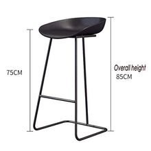 GJJSZ Sedia da Bar in Ferro da Ristorante Sgabello da Bar in Metallo Sedia da Bar con Pedale(Colore:A,Dimensioni:75 cm)