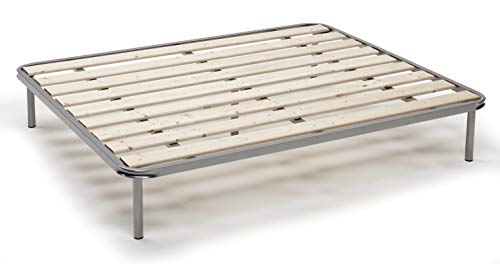 Talamo Italia Rete ortopedica Sanitaria, adatto a letto matrimoniale, 100% Made in Italy, Rete a doghe piallate, cm 160x190h31