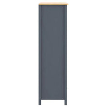 Ausla - Armadio a due ante con 1 cassetti e 1 ripiani per vestiti, camera da letto, casa, dimensioni: 89 x 50 x 170 cm, colore: grigio e marrone miele
