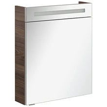 FACKELMANN B.Clever - Set di mobili da bagno, 2 pezzi, 60 cm, con lavabo in marmo e armadietto a specchio a LED