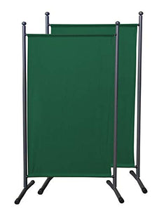 QUICK STAR 2 Pezzi Paravento da Giardino 180 x 78 cm Divisorio in Tessuto Balcone Protezione della Privacy Verde