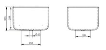Lavabo da appoggio PB2094 in pietra solida (Solid Surface) - 46 x 40 x 30,3 cm - bianco opaco, Coperchio piletta supplementare:senza coperchio supplementare