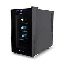 IKOHS WINECOOLER S - Cantinetta da 8 bottiglie, 23 l, 60 W, luce LED, display digitale, 3 ripiani, doppio isolamento, zone di temperatura da 8 a 18 gradi, ripiani in acciaio inox