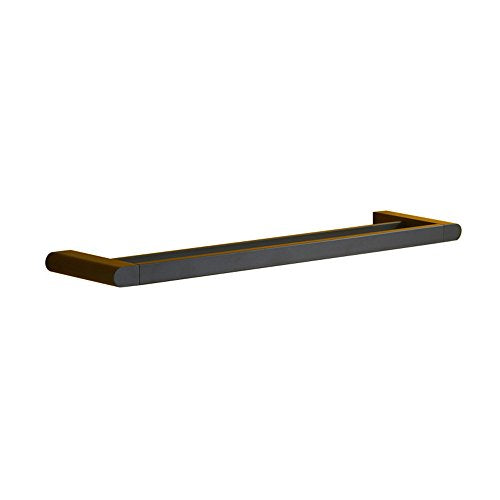 MBYW Portasciugamani Moderno Portasciugamani Elegante per Il Bagno di Moda Piccolo e Minimalista Inchiostro Nero Doppio Asciugamano portasciugamani Asciugamano da Bagno Asciugamano Lunghezza 55.5CM