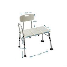 JTKDL Sedia da Bagno Sedia da Doccia in Alluminio Congiunta Sgabello da Bagno per Donna Incinta Anziano Regolabile in Altezza Antiscivolo