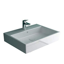 Duravit Vero Air - Lavabo da parete in ceramica sanitaria, 60 x 47 cm, con 1 foro per rubinetto, utilizzabile anche come lavabo sopra, con kit di fissaggio per montaggio a parete