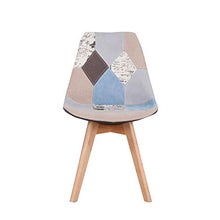 Sedie da pranzo Set di 2/4/6 Sedie da ufficio con sedile imbottito Gambe in legno per sala da pranzo Cucina Soggiorno Camera da letto Mobili da cucina di casa (Gray 2)