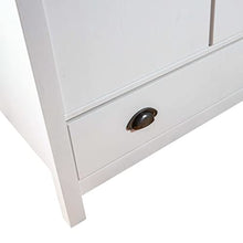 vidaXL Armadio a 2 Ante Hill Range Bianco 89x50x170cm in Legno di Pino