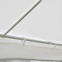 Outsunny Tenda Gazebo da Giardino Pieghevole con Zanzariera, Struttura in Metallo Copertura PE, 395x295cm, Bianco