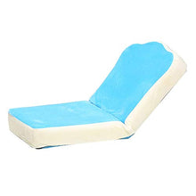 MICEROSHE Comodo Divano Sedia Sedia da Terra con Schienale Regolabile, Imbottita e Pieghevole, Sedia da Gioco, Sedia da Meditazione (Colore : Blu, Dimensione : 86 * 43 * 8cm)